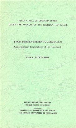 >From Bergen-Belsen to Jerusalem